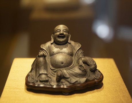 紫砂彌勒佛