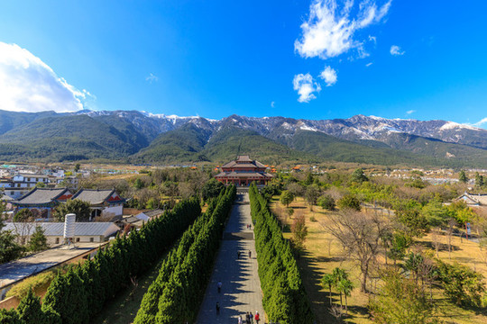 云南大理崇圣寺雨銅觀音殿