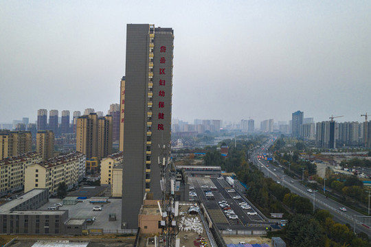 山東泰安市航拍