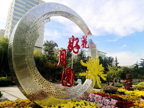 菊花景觀花壇