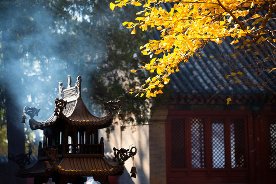 北京紅螺寺的秋色