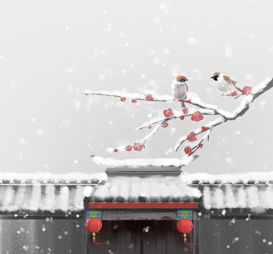 水墨冬季