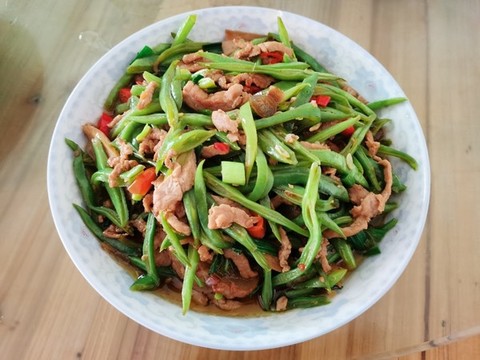 四季豆炒肉絲