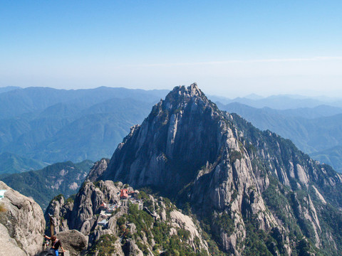 安徽黃山風(fēng)景區(qū)天都峰