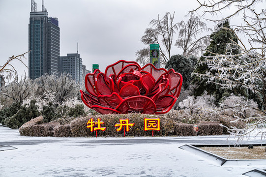 中國(guó)長(zhǎng)春牡丹園冬季景觀