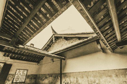閩西民居建筑老照片