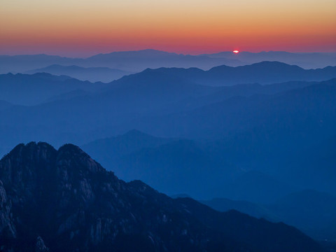 黃山日出