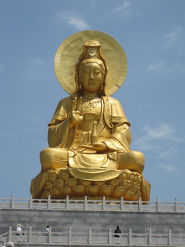 南海觀音像四大天王佛教雕塑