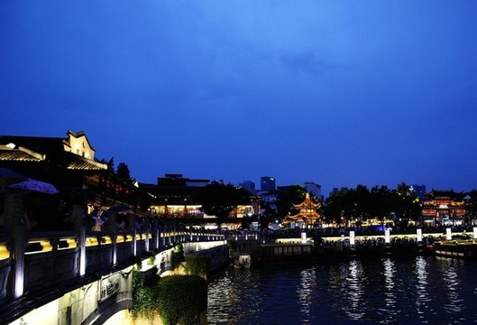 南京夫子廟秦淮河風(fēng)光