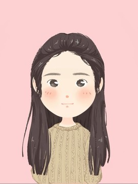 手繪女孩頭像