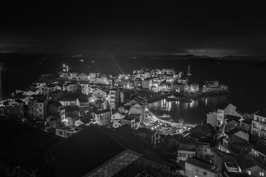 溫嶺石塘漁港暮色