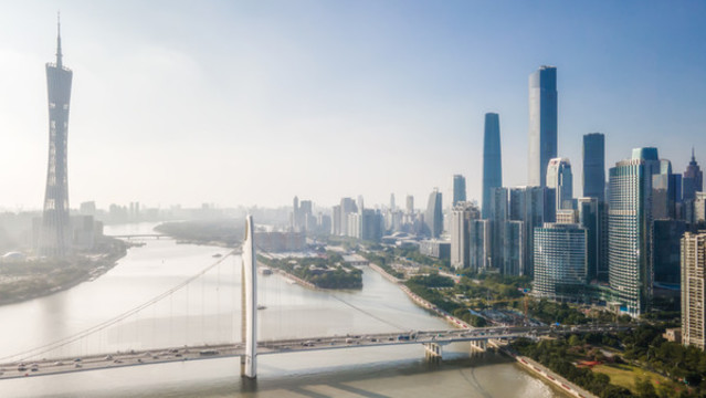 航拍廣州全景