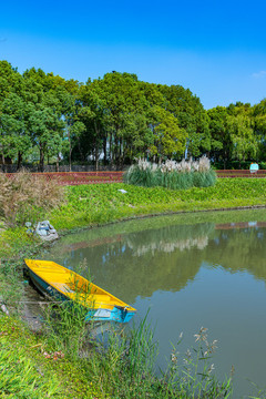 上海嘉北郊野公園湖泊湖塘池塘