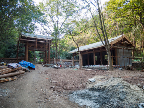 杭州鳳凰山圣果寺復(fù)建工地