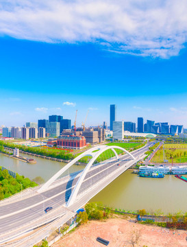 上海前灘休閑公園的橋