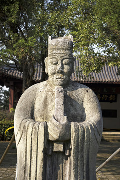 明朝文臣雕像
