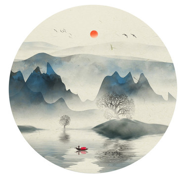 新中式山水