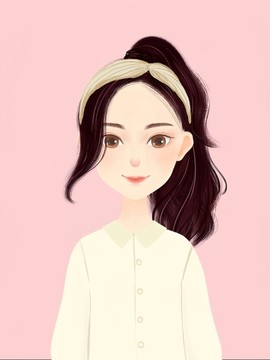 手繪女生
