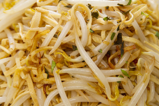 干豆腐炒豆芽