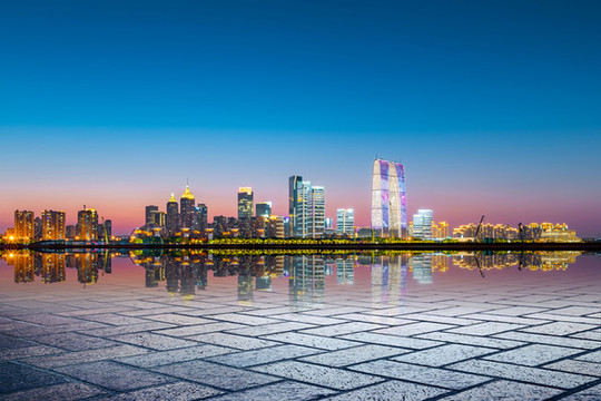 蘇州東方之門夜景