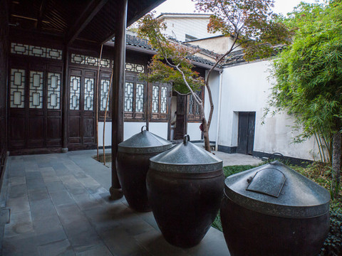 江南民居后花園
