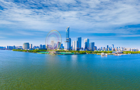 蘇州工業(yè)園區(qū)湖東CBD航拍風(fēng)光
