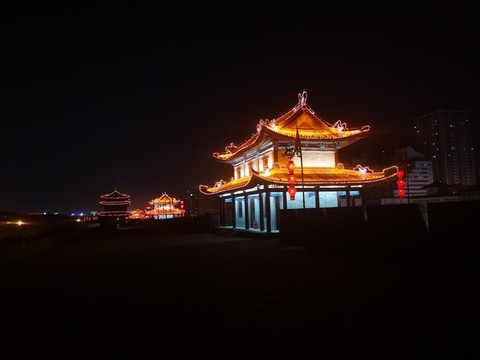 西安城墻夜景