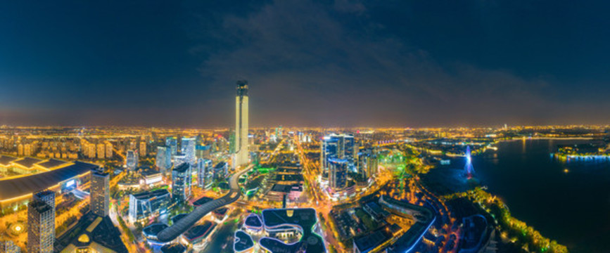 蘇州工業(yè)園區(qū)湖東CBD夜景