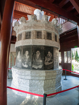 杭州孔廟文昌閣十六羅漢像刻石