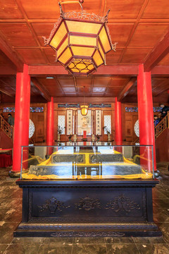 麗江土司衙門木府萬卷樓一樓內(nèi)景