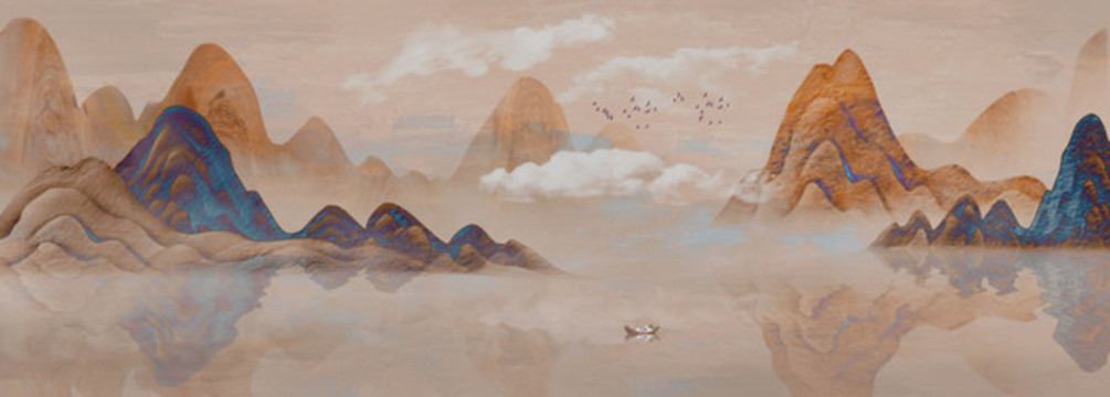 新中式山水