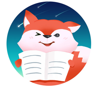 狐狸看书