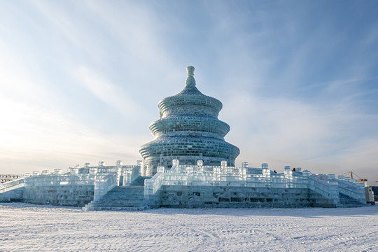 長春冰雪新天地冰雕和建筑景觀