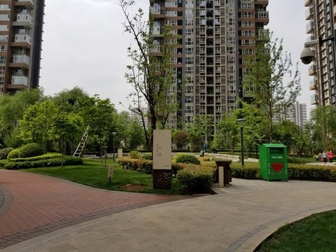 陜西西安小區(qū)建筑和園林景觀
