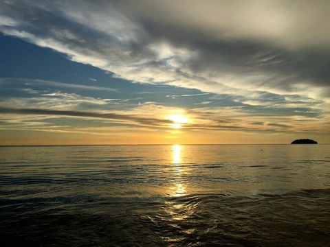 大海落日景觀