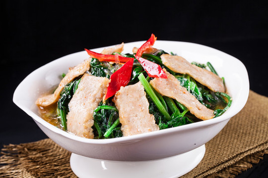 菠菜蝦脯