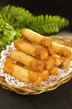 酥脆香芋卷