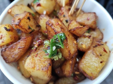 麻辣土豆特寫