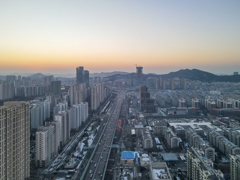 航拍濟(jì)南二環(huán)南路46