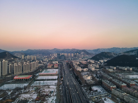 航拍濟(jì)南二環(huán)南路46