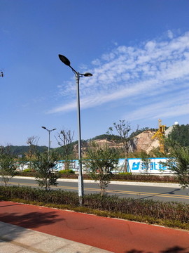 公園過道路燈