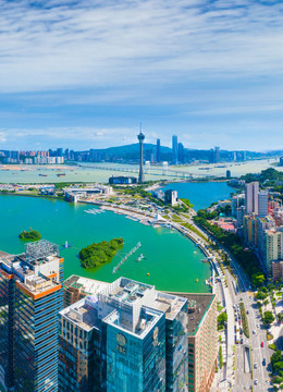 珠海與澳門航拍風(fēng)光