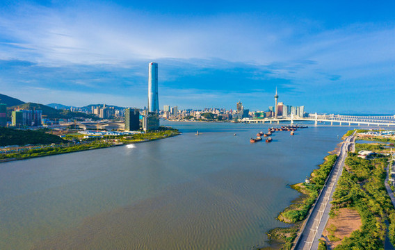 珠海與澳門航拍風(fēng)光