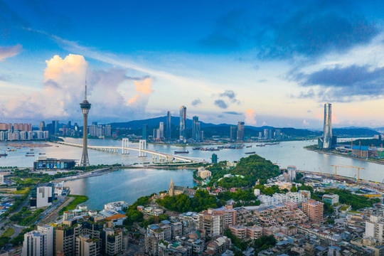 珠海與澳門航拍風(fēng)光
