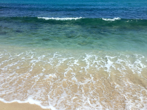 海南三亞小東海大海景色