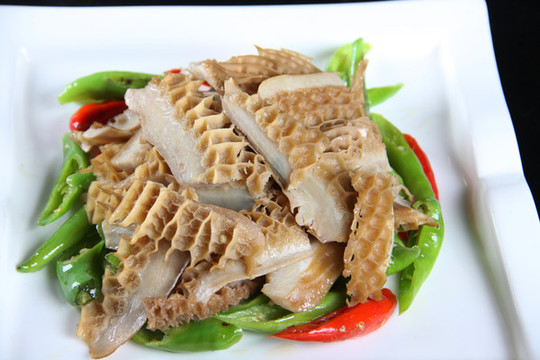 尖椒炒牛肚