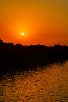 蘇州河落日夕陽晚霞