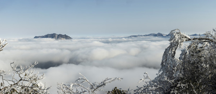 五峰縣獨(dú)嶺寬幅云海風(fēng)景