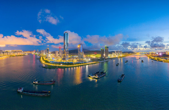 珠海橫琴城市夜景
