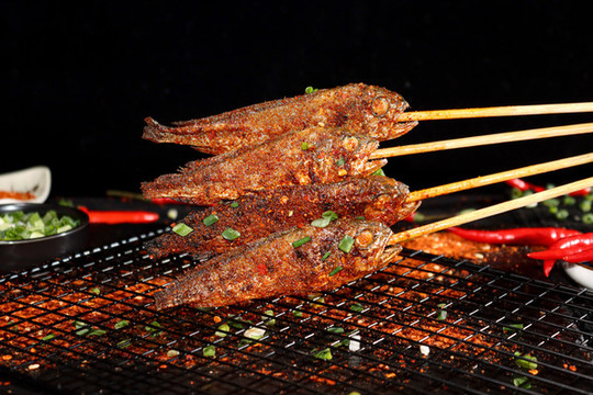 小黃魚烤串